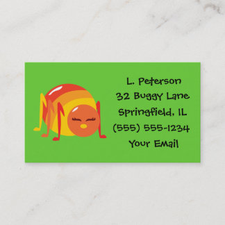 Striped Bug Spider Business Cards