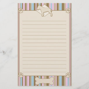 Striped Bull Terrier Stationery