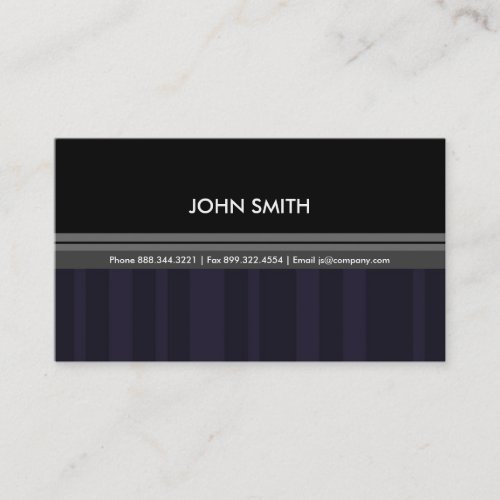 Striped Business Card