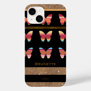 Striped Butterflies Case-Mate iPhone 14 Case