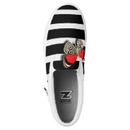 Striped Butterfly Slip On's Slip-on Sneakers at Zazzle