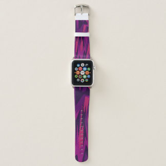 Striped Camouflage: Abstract Geometric Pattern Apple Watch Band
