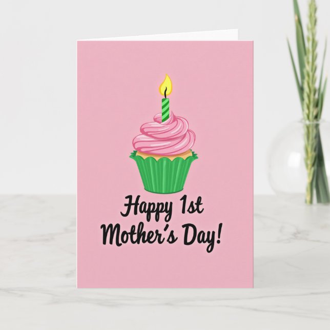 Striped Candle First Occasion Card (Front)