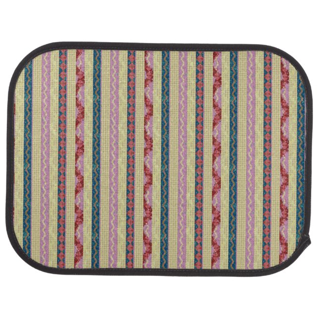 Striped  car floor mat (Rear)
