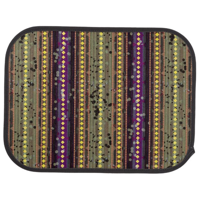 Striped  car floor mat (Rear)