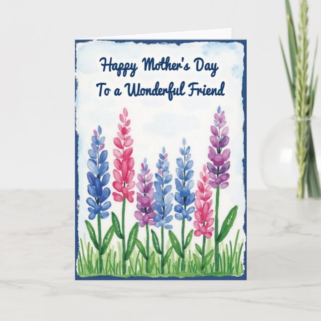 Striped Celebration Message Card (Front)