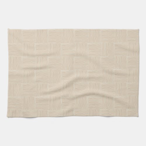Striped Checkerboard Kitchen Towel _ Field