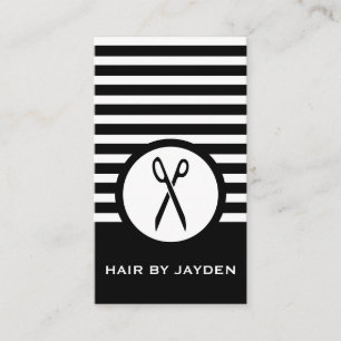 Striped Chic Loyalty Scissors Card