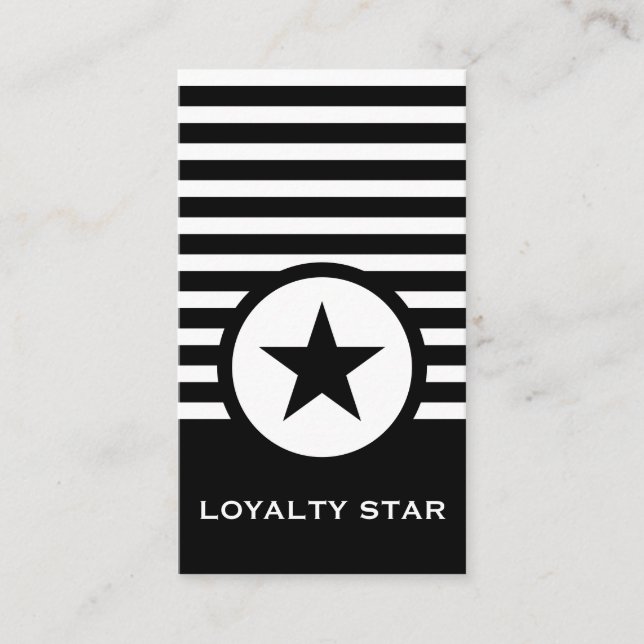 Striped Chic Loyalty Star (Front)