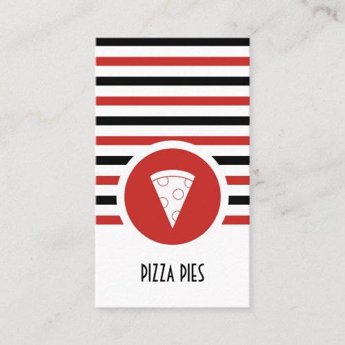 Striped Chic Pizza Slices Loyalty Punch