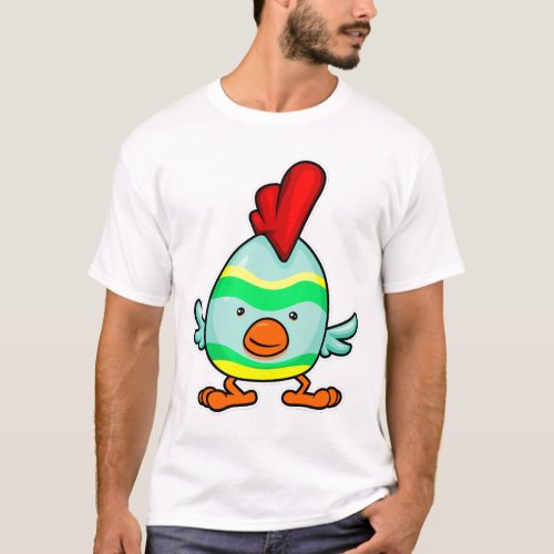 Striped Chick Eggs T_Shirt