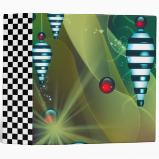 Striped Christmas Baubles Binder