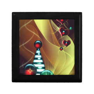 Striped Christmas Baubles & Love Gift Box