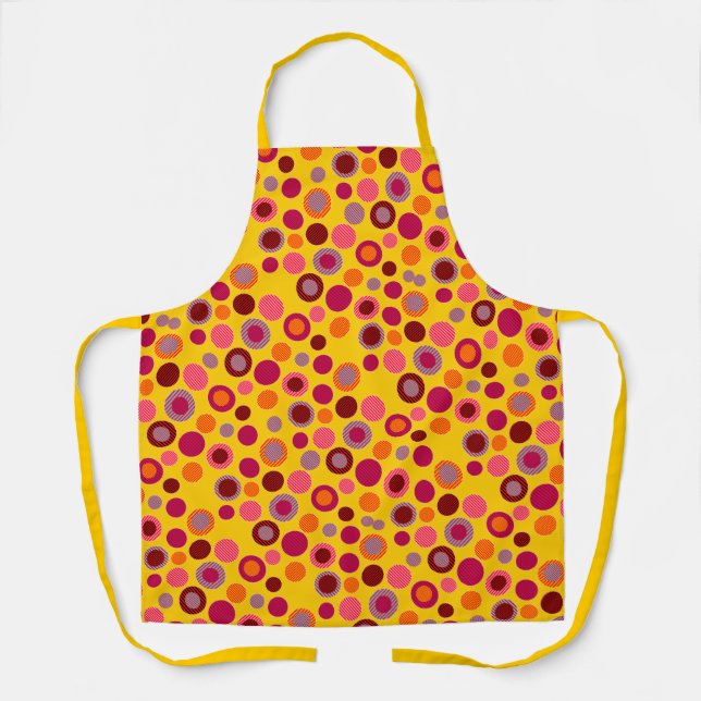 Striped Circles & Dots Apron (Front)