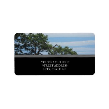 Striped Clouds Address Labels by lifethroughalens at Zazzle