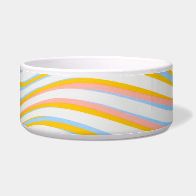 Striped Colored Abstract  Bowl (Front)