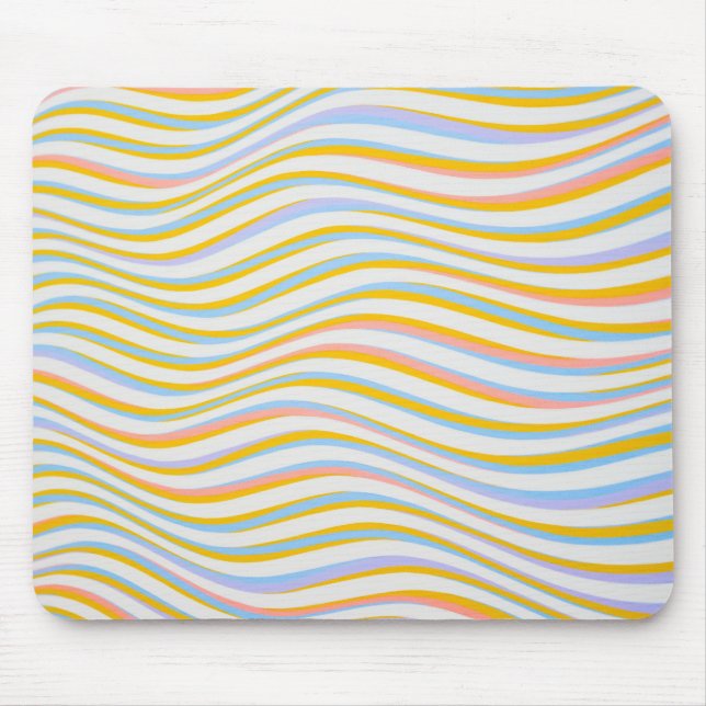 Striped Colored Abstract   Mouse Pad (Front)