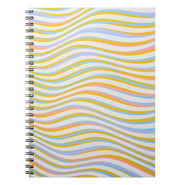 Striped Colored Abstract      Notebook (Front)