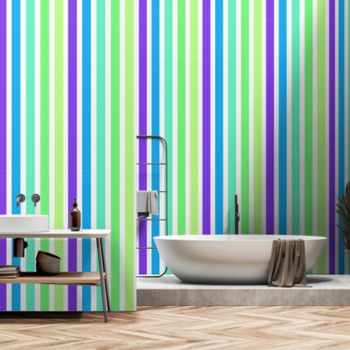 Striped Colorful Design Your Own Choose Colors Wallpaper