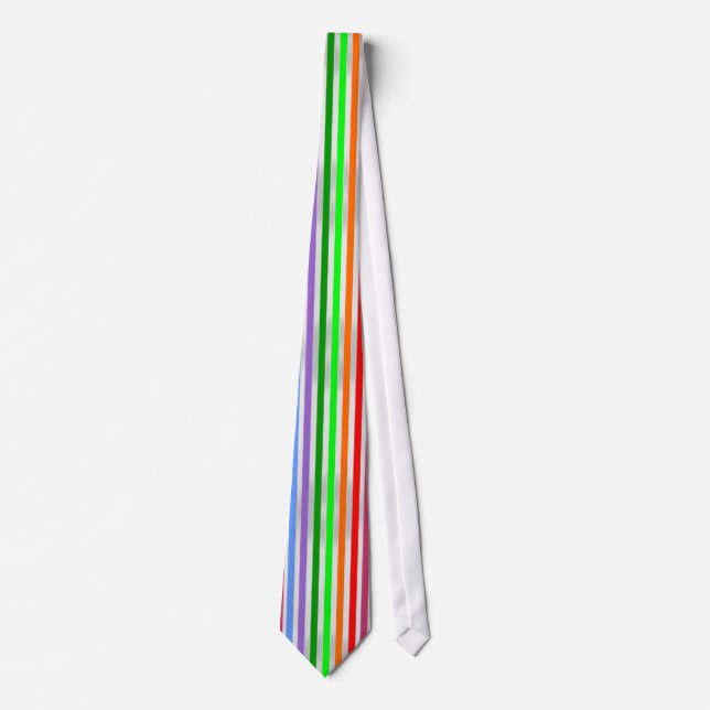 Striped Colorful Necktie (Front)