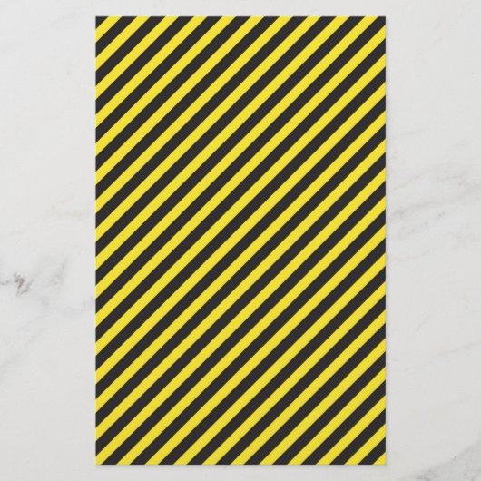 Striped Construction - Yellow & Black Diagonal (Front)