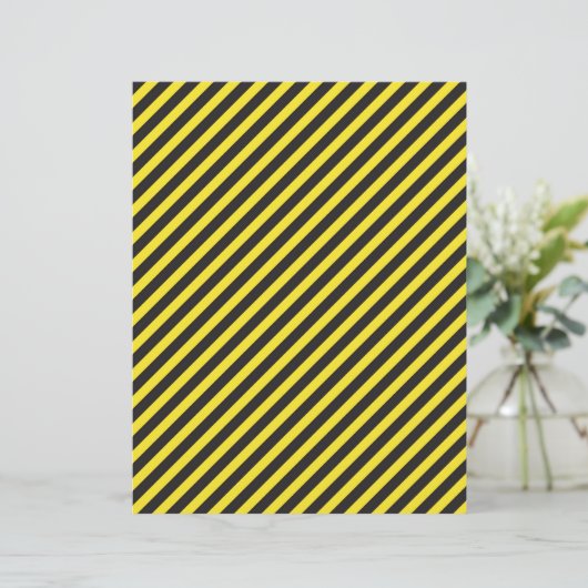 Striped Construction - Yellow & Black Diagonal (Standing Front)