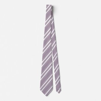 Striped Contemporary Rose Quartz Tie by Kullaz at Zazzle
