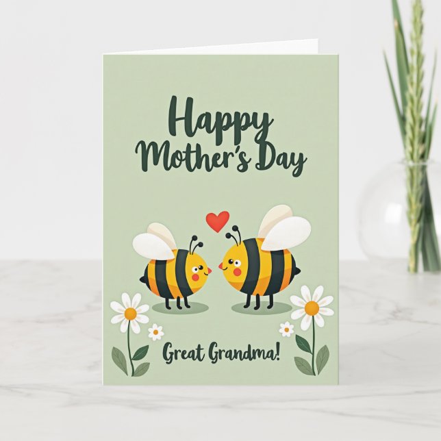 Striped Creature Love Mother Card (Front)