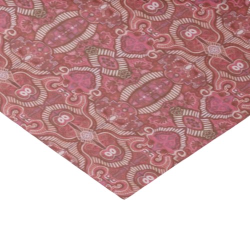 Striped Curves Bohemian Arabesque Pattern Copper Tissue Paper