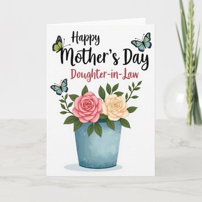 Striped Daughter In Law Card (Front)