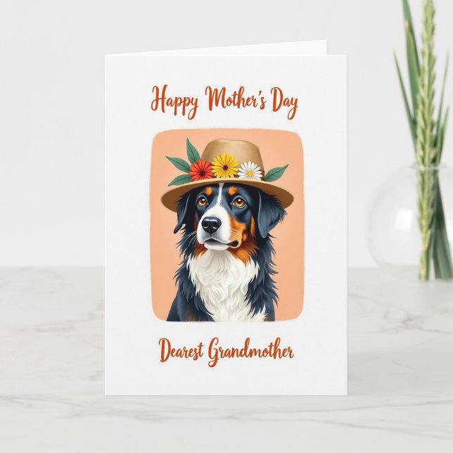 Striped Dearest Grandmother Card (Front)