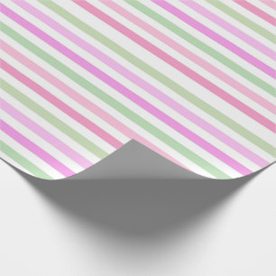 Striped delicate pattern wrapping paper