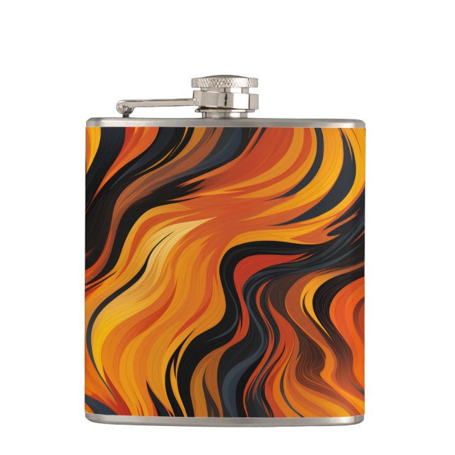 Striped Design Flask (Front)