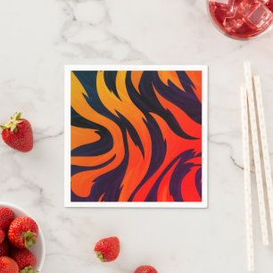 Striped Design Napkins