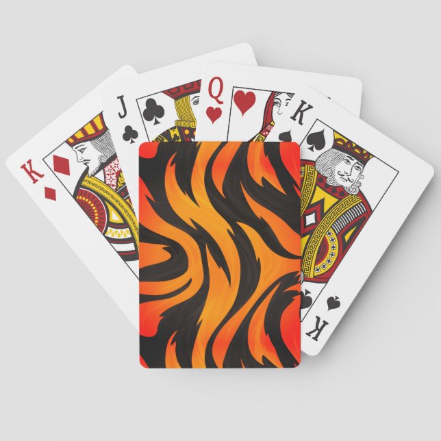 Striped Design Poker Cards (Back)