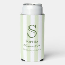 Striped Destination Bachelorette Party Favor Slim
