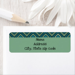 Striped Diamonds - Teal Label