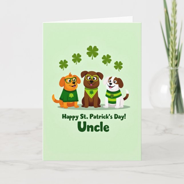 Striped Dogs Patrick Card (Front)