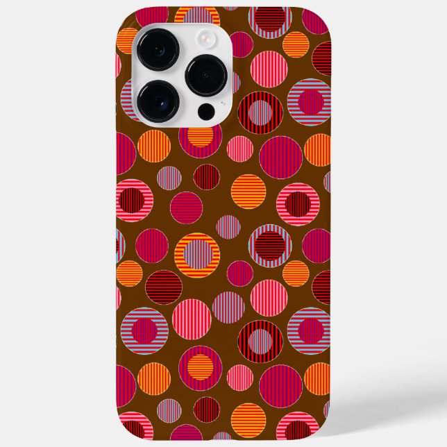 Striped Dots Case-Mate iPhone Case (Back)