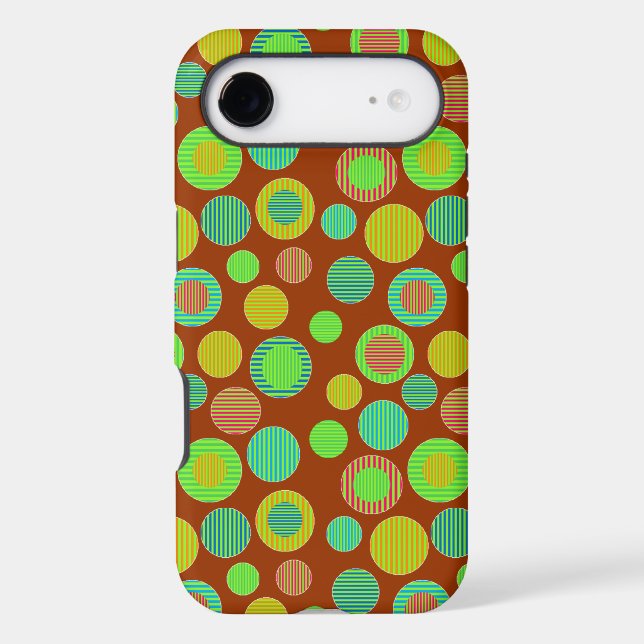 Striped Dots Iphone Case (Back)