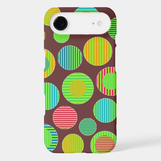 Striped Dots Iphone Case (Back)
