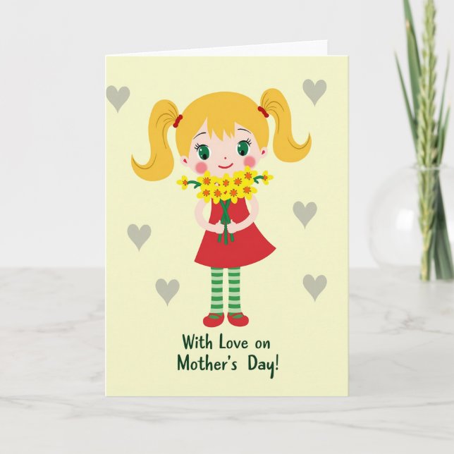Striped Dress Love Card (Front)