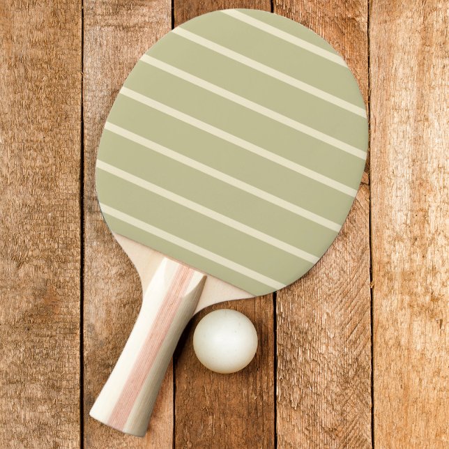 Striped Dust Sage Color Ping Pong Paddle (Creator Uploaded)