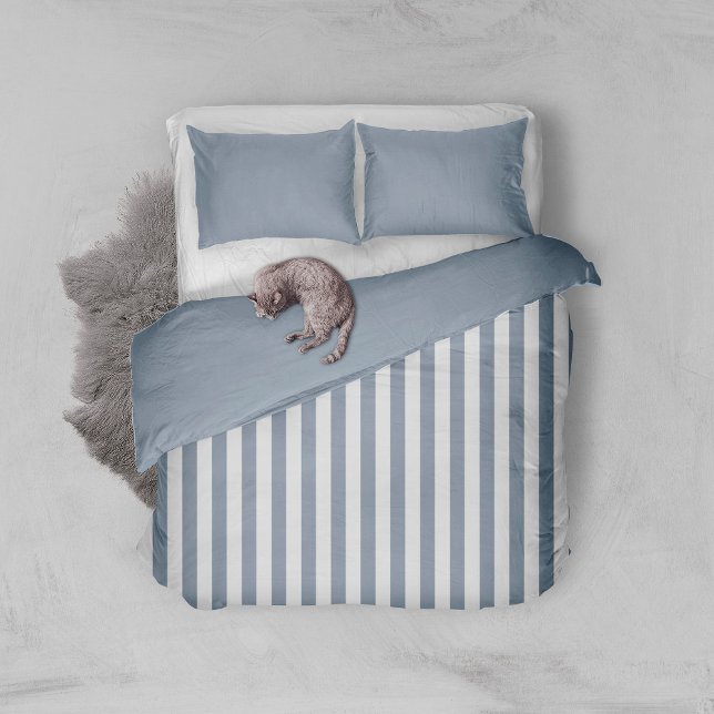 Striped Dusty Blue Pattern   Duvet Cover (Creator Uploaded)