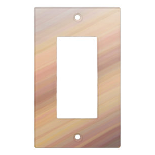 Striped earth tone gradient light switch cover