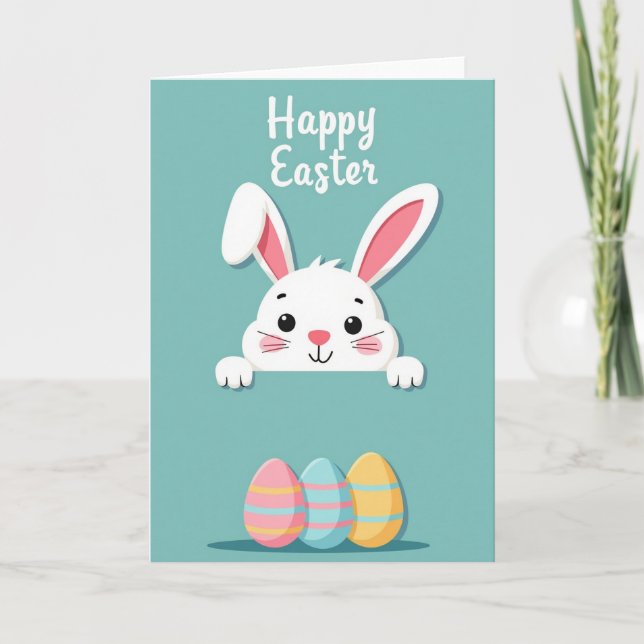 Striped Easter Object Card (Front)