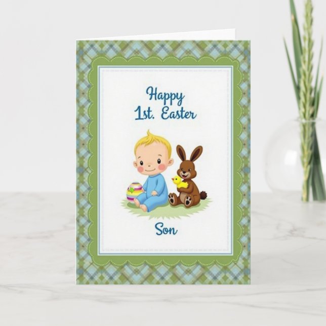 Striped Egg Joyful Occasion Card (Front)