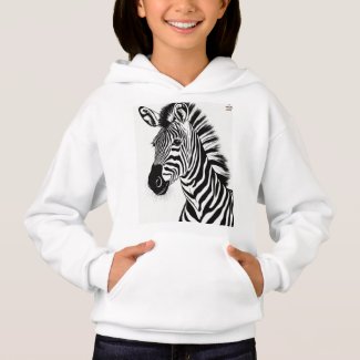 Striped Elegance: Zebra Print on T-Shirt 