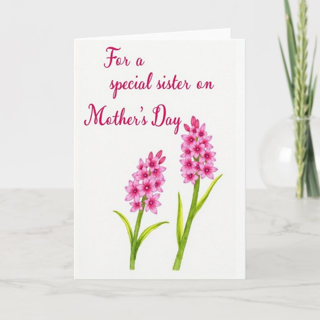 Striped Elegant Blossom Card (Front)
