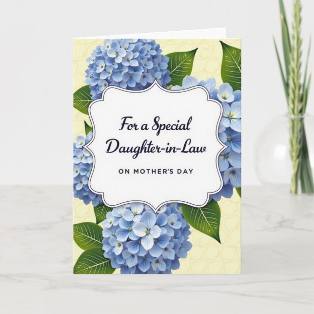 Striped Elegant Botanical Greeting Card (Front)